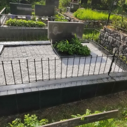 Уборка могилы. Байковое кладбище. После